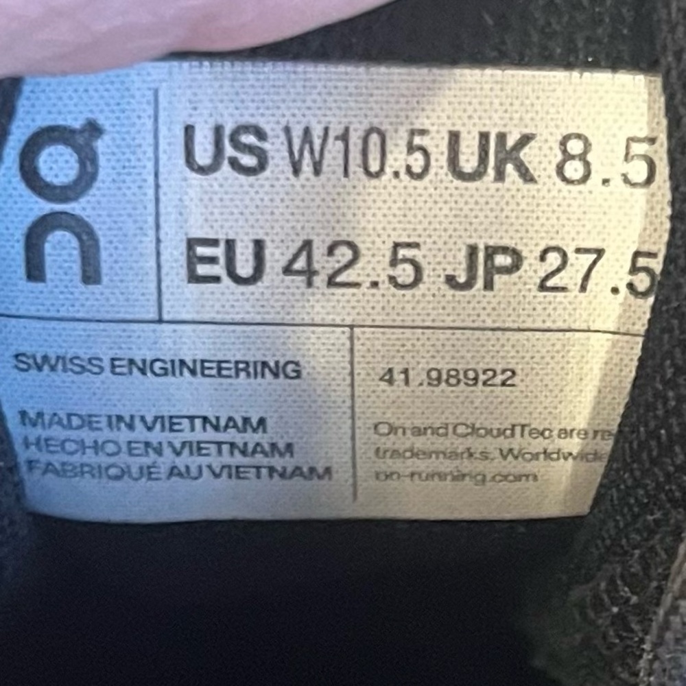 On Cloudswift Women's Running Shoe Sneaker Alloy Eclipse Size 10.5M - Picture 12 of 12
